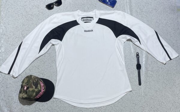Reebok (Size 2XL) Practice Blank Hockey Jersey WHITE