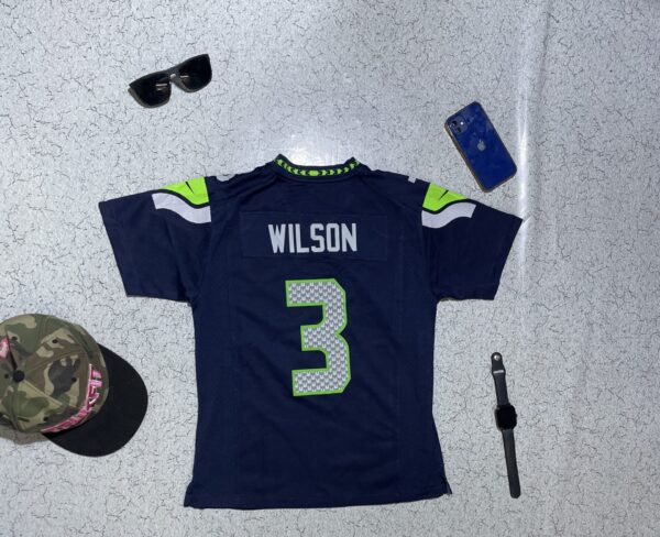 NFL RUSSELL WILSON SEATTLE SEAHAWKS NIKE JERSEY SIZE S - Image 2