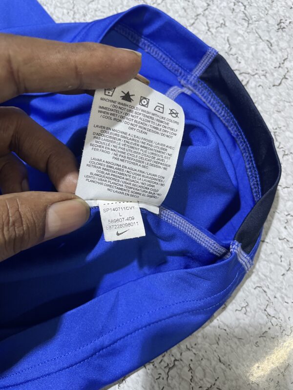 NIKE SHIRT MEN LARGE LEGACY BLUE ATHLETIC FIT TRAINING DRI FIT GYM POLYESTER - Image 2