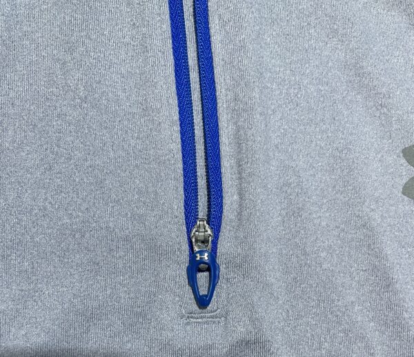 UNDER ARMOUR BLUE FITTED THREADBORNE RUN HEATGEAR HALF ZIP SIZE MEDIUM PERFECT! - Image 5