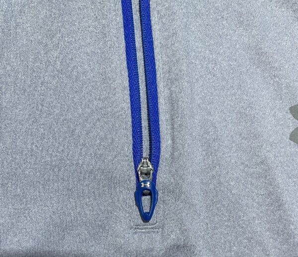 UNDER ARMOUR BLUE FITTED THREADBORNE RUN HEATGEAR HALF ZIP SIZE MEDIUM PERFECT! - Image 5