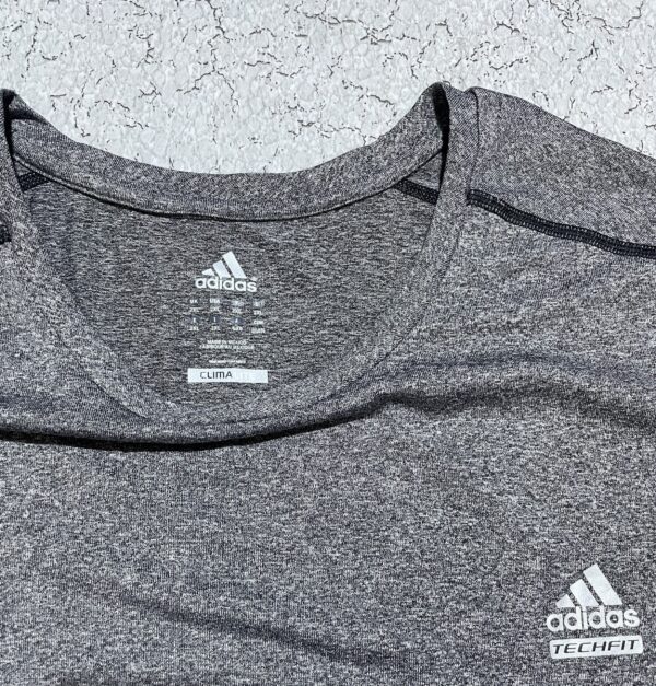 ADIDAS MEN'S CLIMALITE CREATOR SPORT ATHLETIC CREWNECK T-SHIRT TEE DARK GREY HEATHER -M - Image 2
