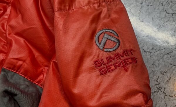 The North Face 800 Summit Series Puffer Winter Jacket Orange Grey Size - Image 2