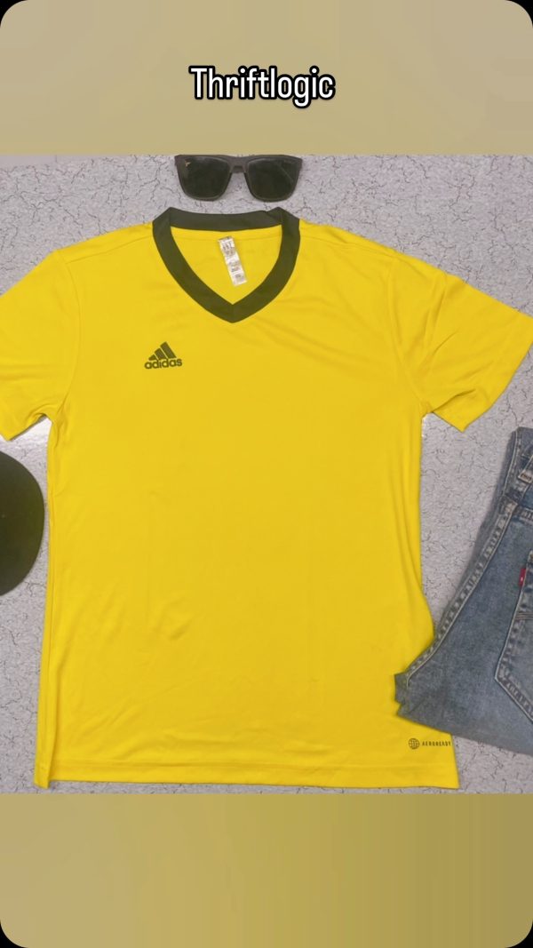 ADIDAS JERSEY YELLOW SIZE L