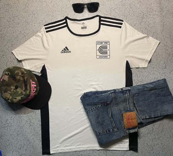 ADIDAS FOOTBALL JERSEY WHITE SIZE L
