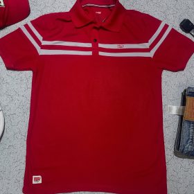 LEE COOPER MENS TSHIRT SIZE M COLOUR RED