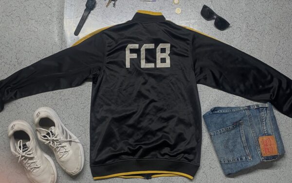 NIKE FC BARCELONA TRACK JACKET BLACK SIZE M - Image 2