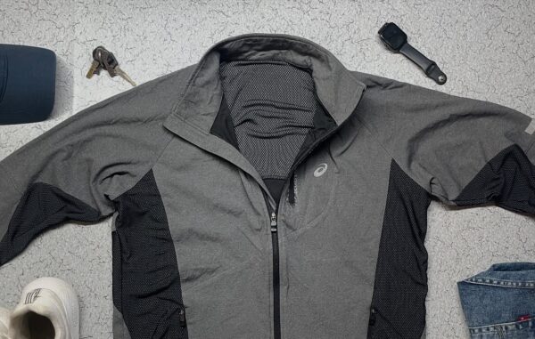 Asics Lightweight Track Jacket Grey Size Xl - Image 3