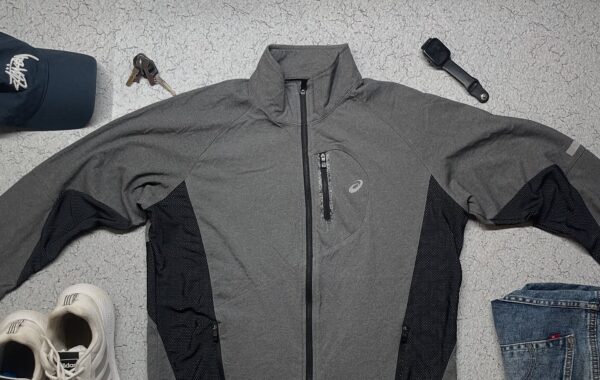 Asics Lightweight Track Jacket Grey Size Xl - Image 2