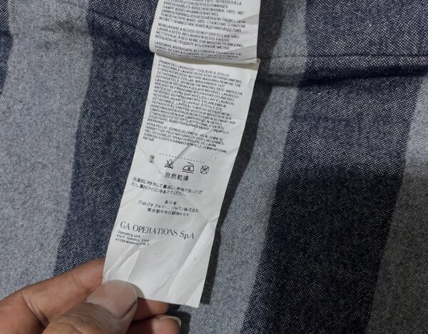 Armani Jeans Women’s Double-Breasted Winter Coat Navy Faux Fur - Image 8