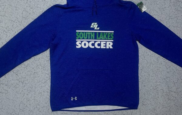 UNDER ARMOUR COLDGEAR SOUTH LAKES HOODED TSHIRT BLUE SIZE M - Image 6