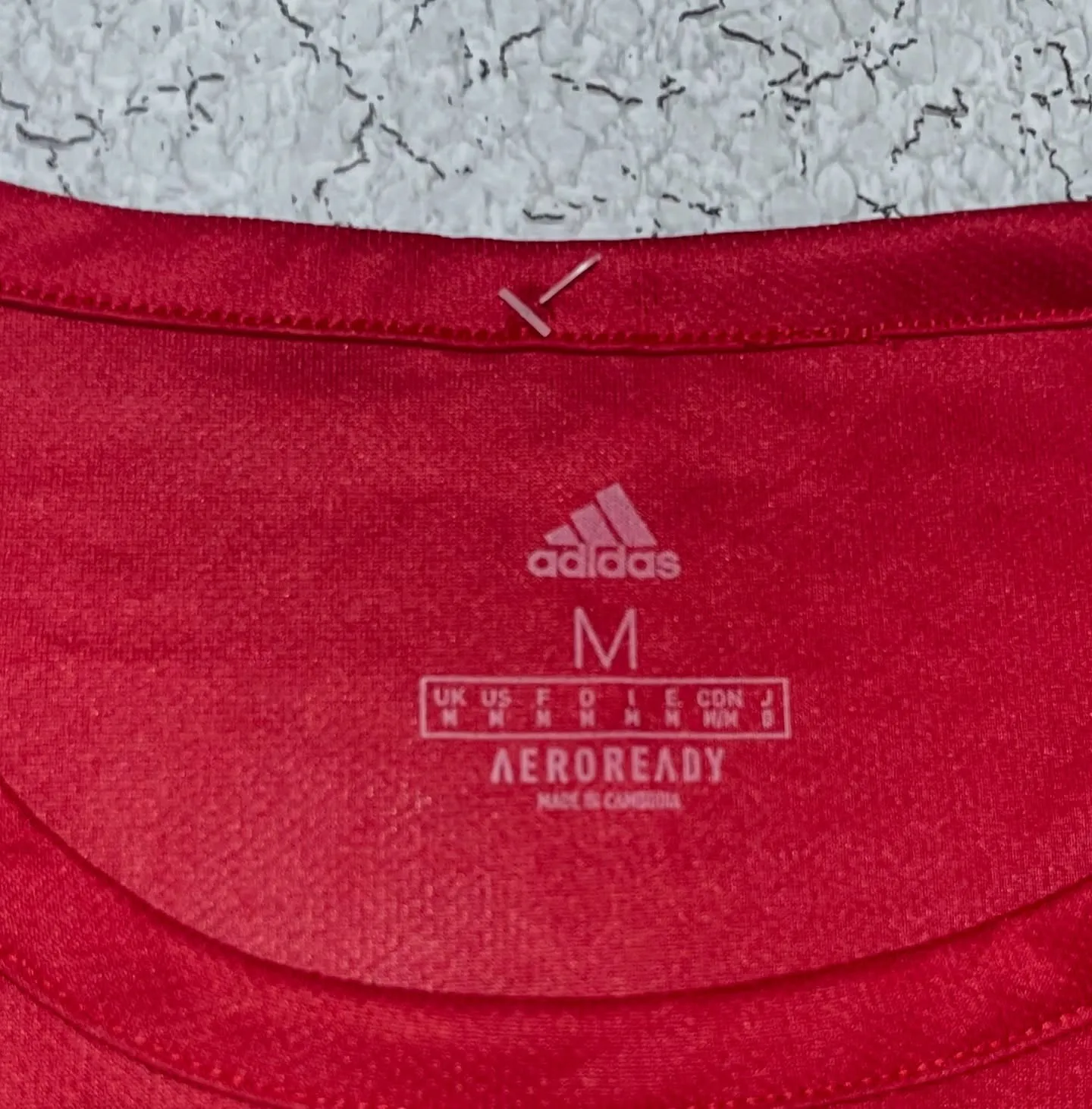 Adidas Aeroready North Carolina Jersey Red M