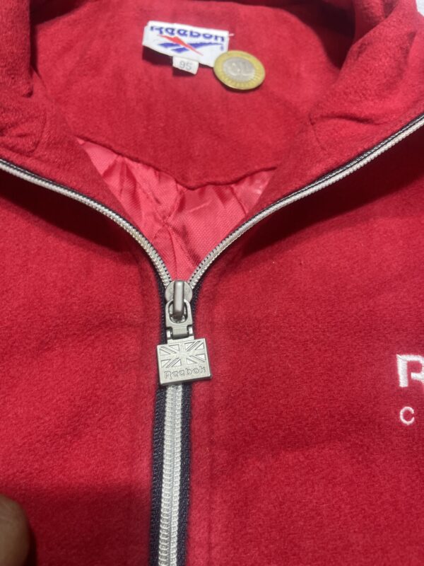 VINTAGE REEBOK CLASSIC WOOL VARSITY JACKET IN RED AND BLACK XXL - Image 10