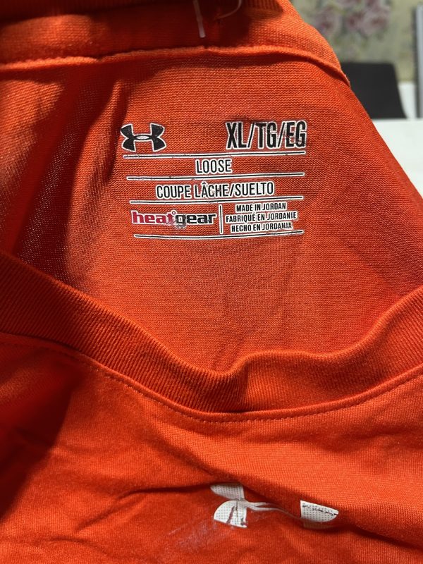 Under Armour heatgear sleeveless jersey orange size XL - Image 5