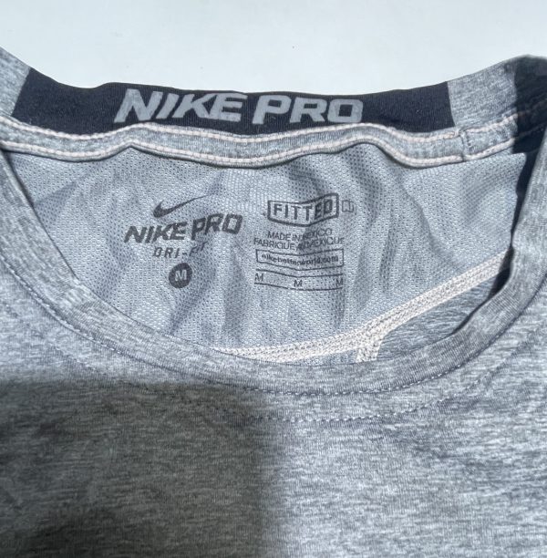 Nike Pro dri fit fitted compression size M grey colour - Image 4