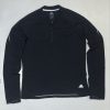 Adidas half zip up compression tshirt black size M