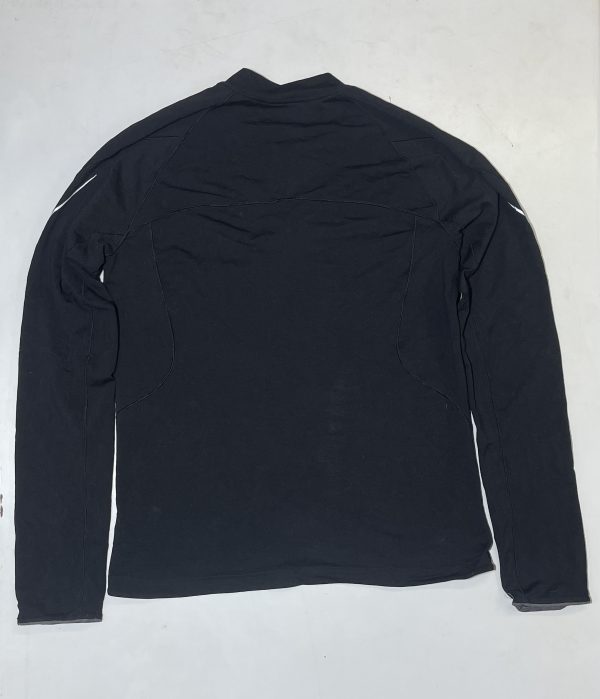 Adidas half zip up compression tshirt black size M - Image 2