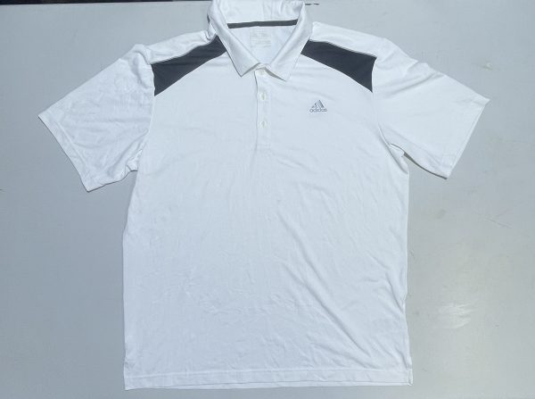 Adidas climalite half sleeve tshirt white size XL