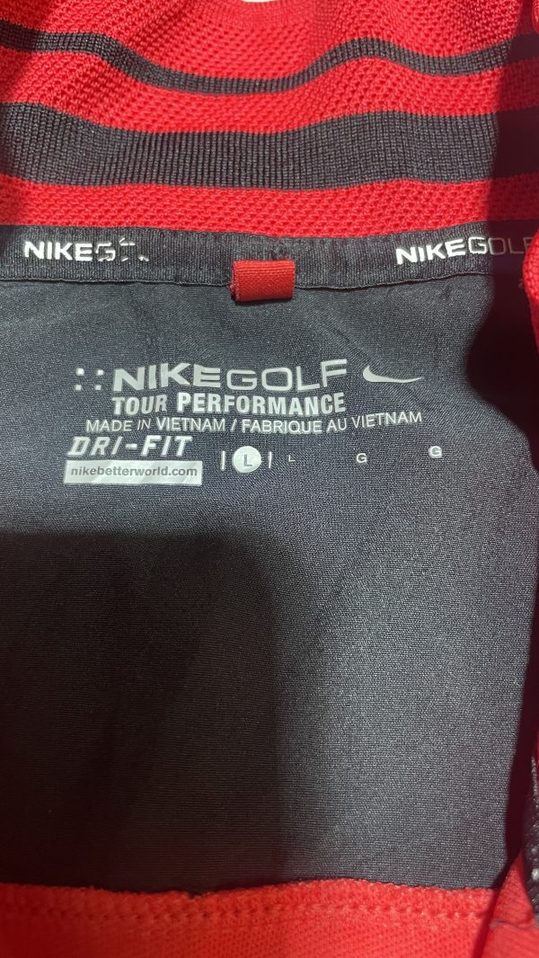 Nike Gold Dri fit half zip up full sleeve red size XL for men - Image 5