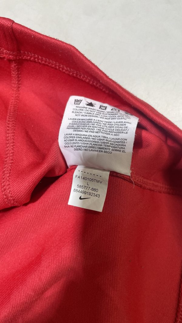 Nike Gold Dri fit half zip up full sleeve red size XL for men - Image 3