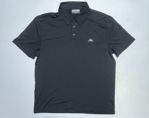 Kappa collar tshirt black size L