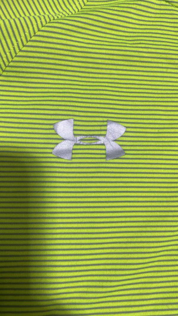 Under Armour heatgear half zip up tshirt green size M - Image 8