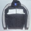 Adidas track jacket black white size S