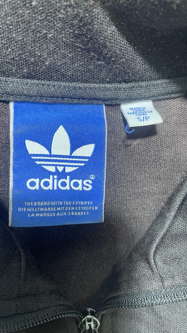 Adidas track jacket black white size S - Image 5