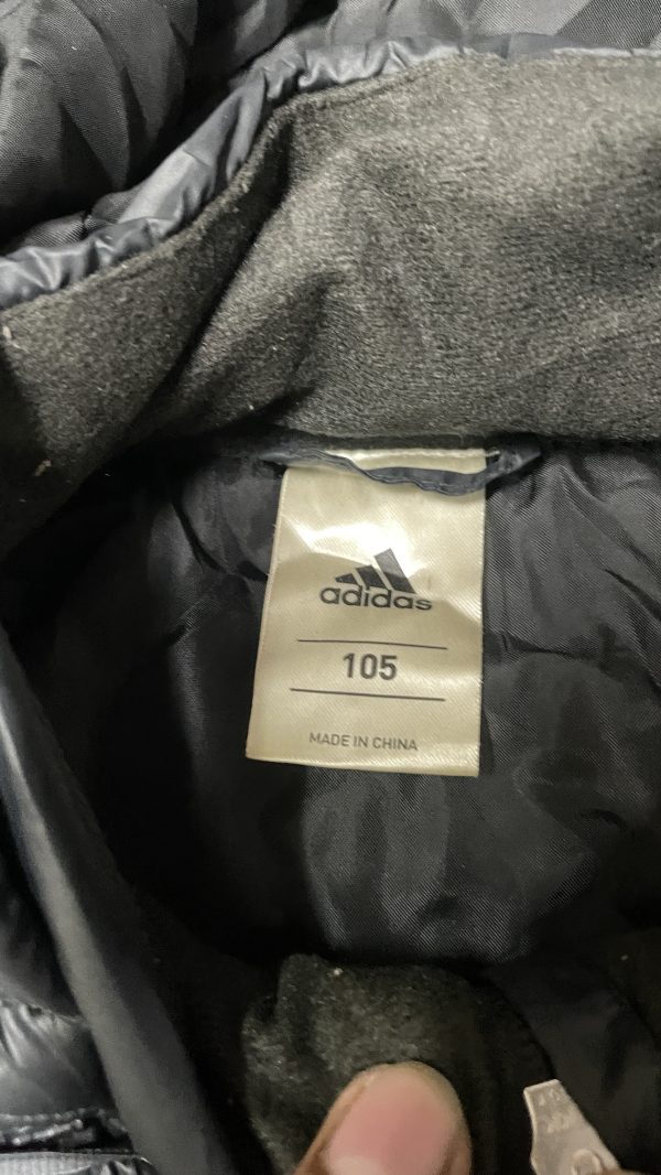 Adidas puffer primaloft hoodie winter jacket waterproof black size L - Image 3