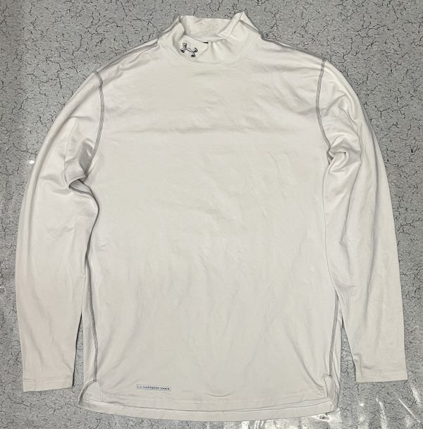 Under Armour coldgear mock compression white size L