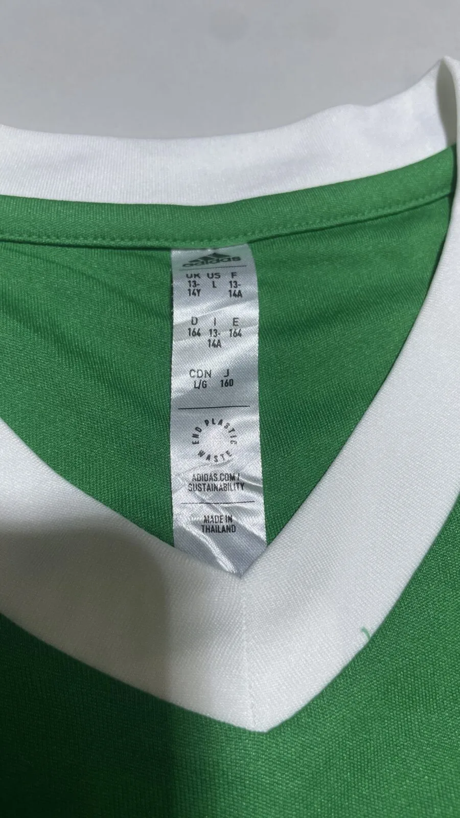 Adidas Aeroready NSC jersey V neck greeen size S