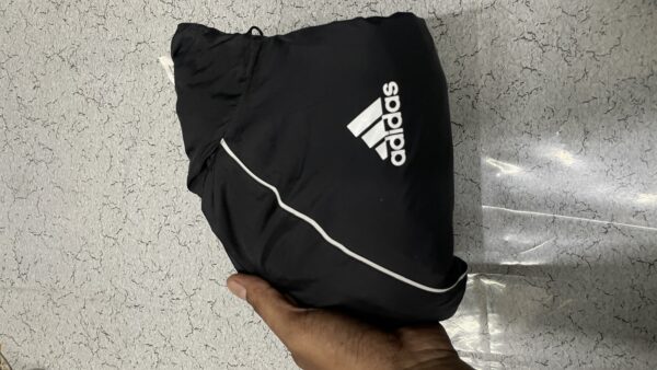 Adidas Raincoat hoodie jacket size M black - Image 9