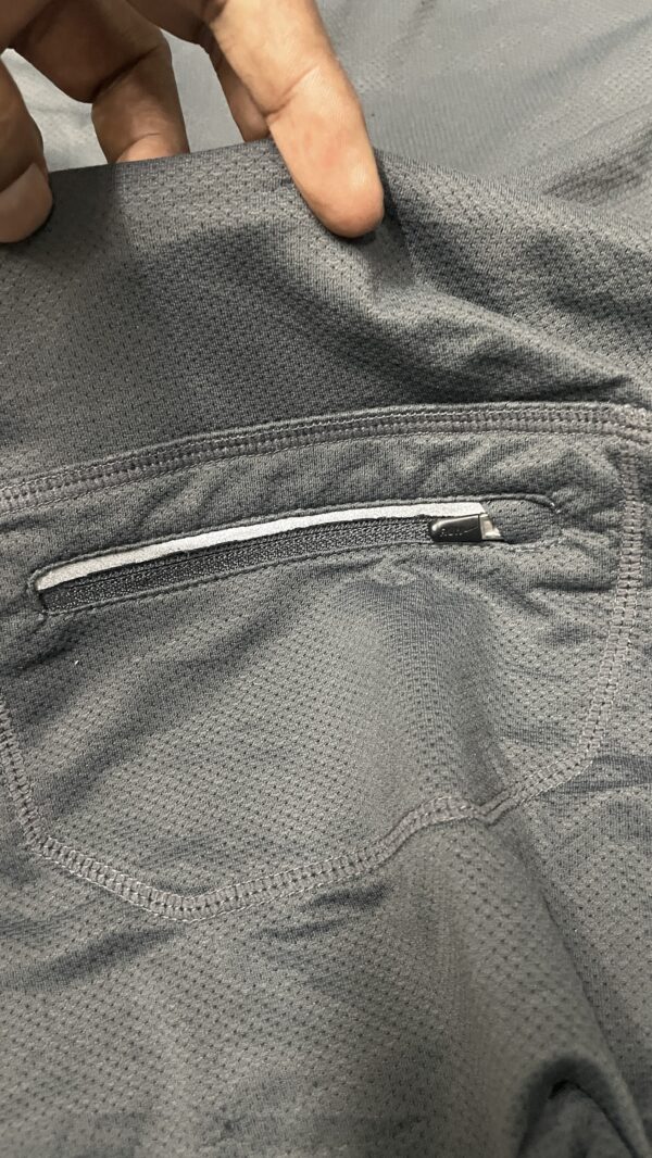 Nike Dri fit half zip up Tshirt dark grey size M - Image 4