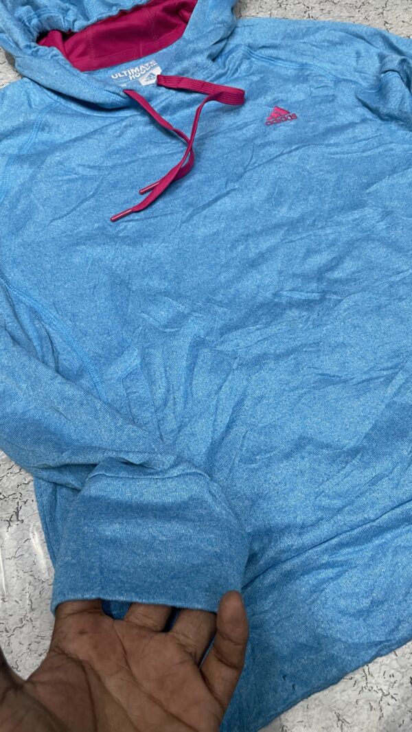 Adidas Ultimate Hoodie blue size M - Image 3