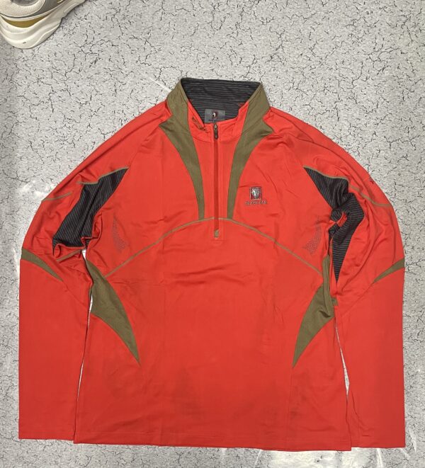 Black Yak Extreme Peak half zip Up Tshirt size M