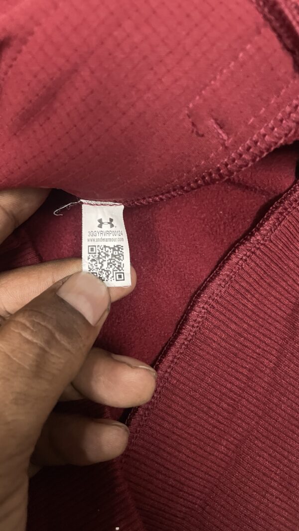 Under Armour Coldgear Track Jacket Dark Red size S - Image 5