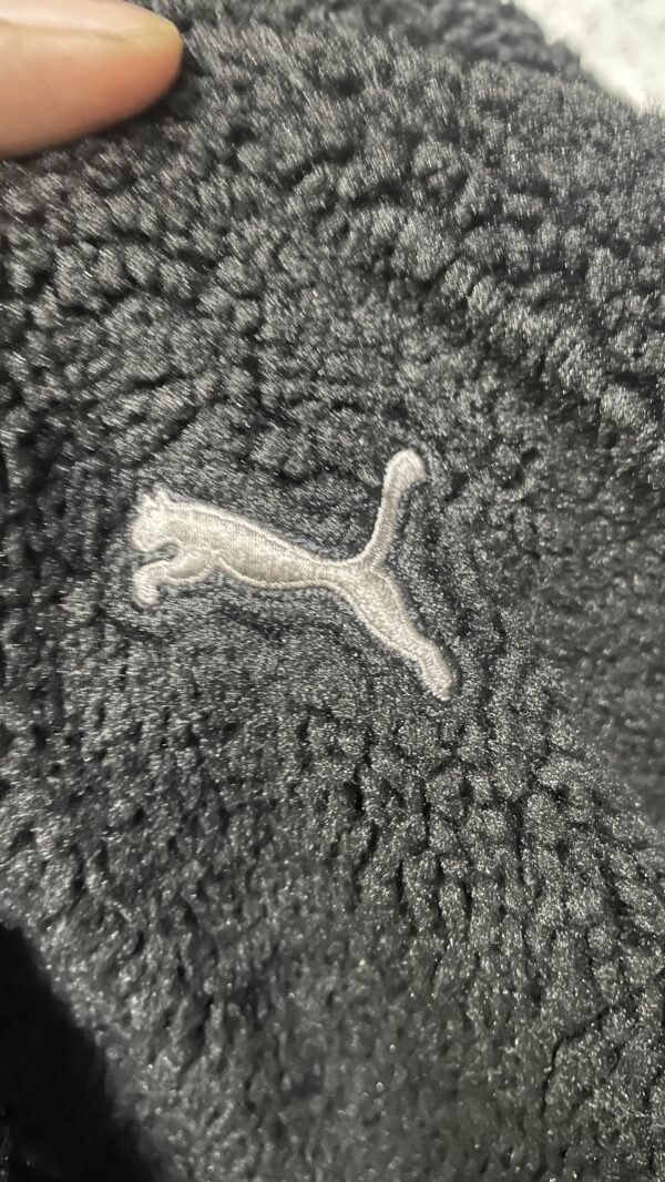 Puma reverse hooded jacket fleece and puffer black size XL - Image 8