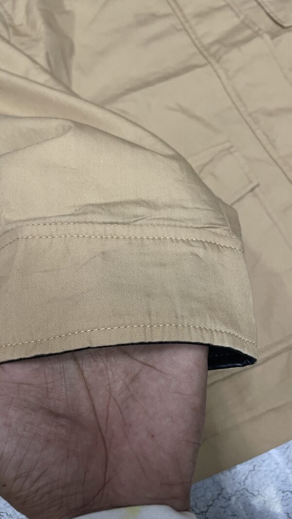 Zara Combination Barn Jacket with a contrast faux leather collar size XL - Image 2