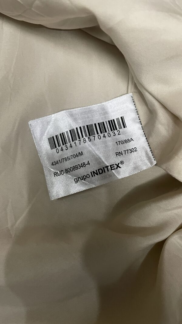 Zara Combination Barn Jacket with a contrast faux leather collar size XL - Image 3