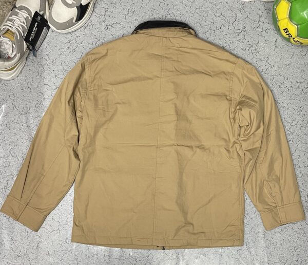 Zara Combination Barn Jacket with a contrast faux leather collar size XL - Image 7