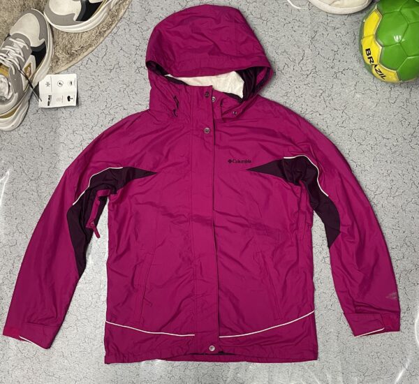 Columbia Whirlibird Interchange jacket 3-in-1 waterproof & breathable removable insulated liner XL Pink