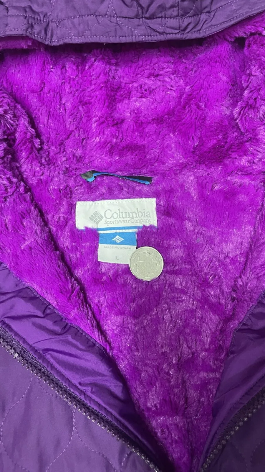 Columbia Omni-Heat Reflective Jacket Purple Size M 4 Thrift store online india
