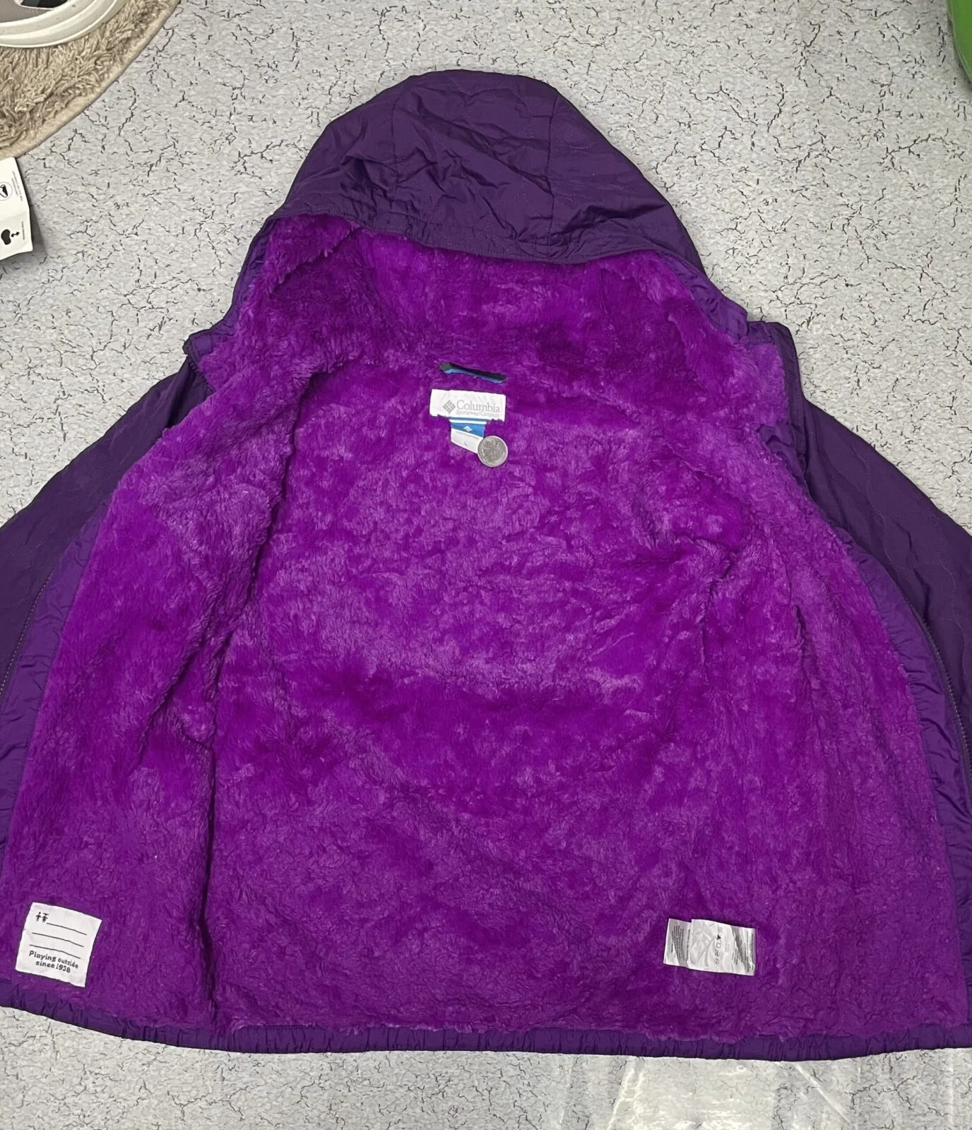 Columbia Omni-Heat Reflective Jacket Purple Size M 7 Thrift store online india