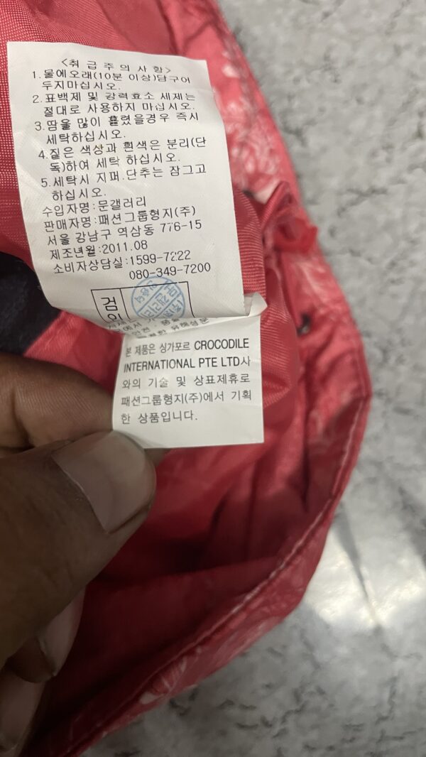 Crocodile Ladies Jacket Waterproof pink Size L - Image 7