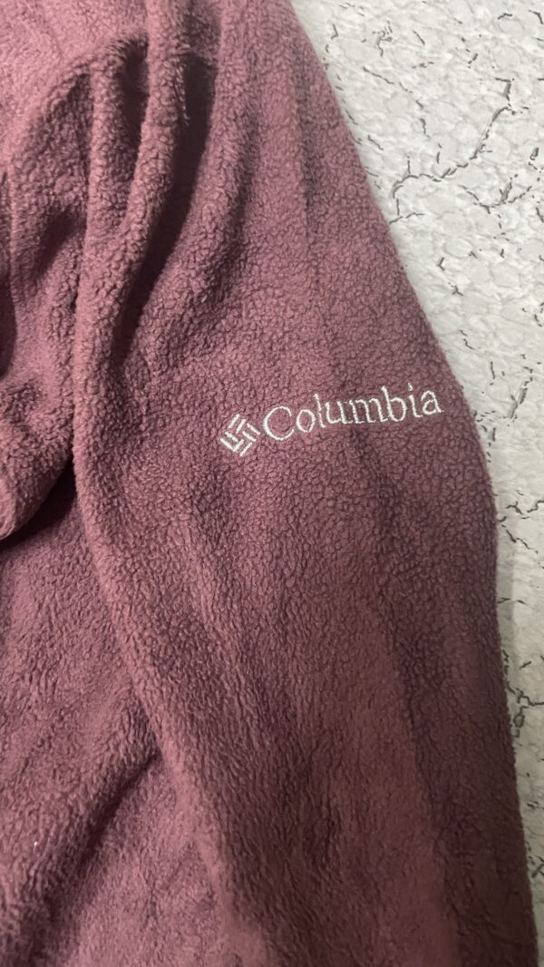 Columbia fleece women’s sweatshirt high neck dark brown size S - Image 4