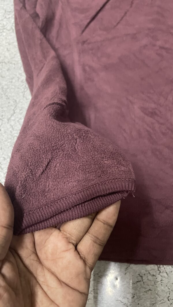 Columbia fleece women’s sweatshirt high neck dark brown size S - Image 5