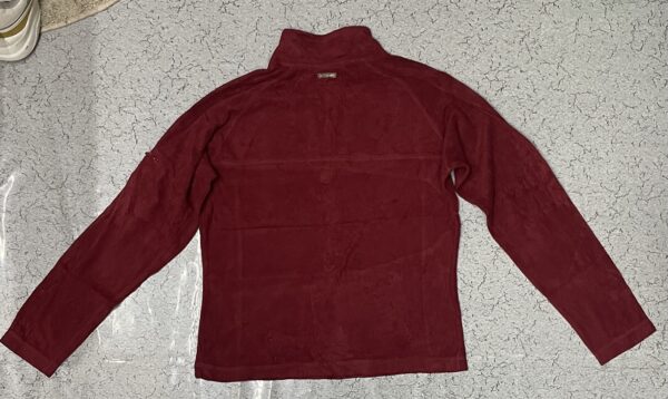 Columbia Women’s fleece Sweatshirt dark Red size S - Image 2