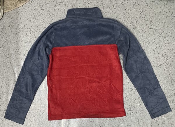 Columbia Men’s Fleece lite Weight Sweatshirt Red Blue Size S - Image 7