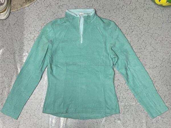 Quencha women’s fleece lite weight Sweatshirt sky blue size S