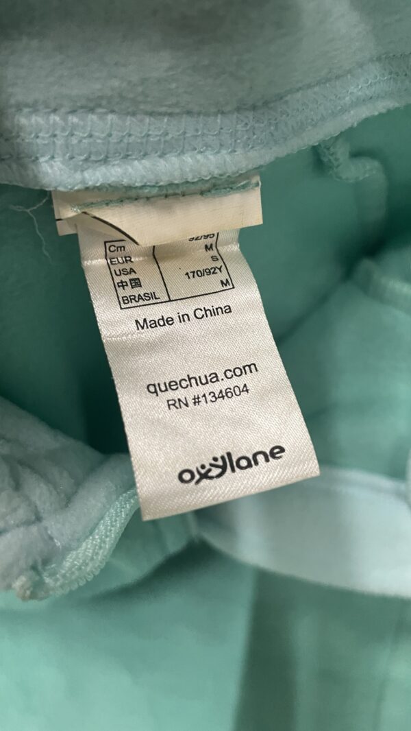 Quencha women’s fleece lite weight Sweatshirt sky blue size S - Image 5